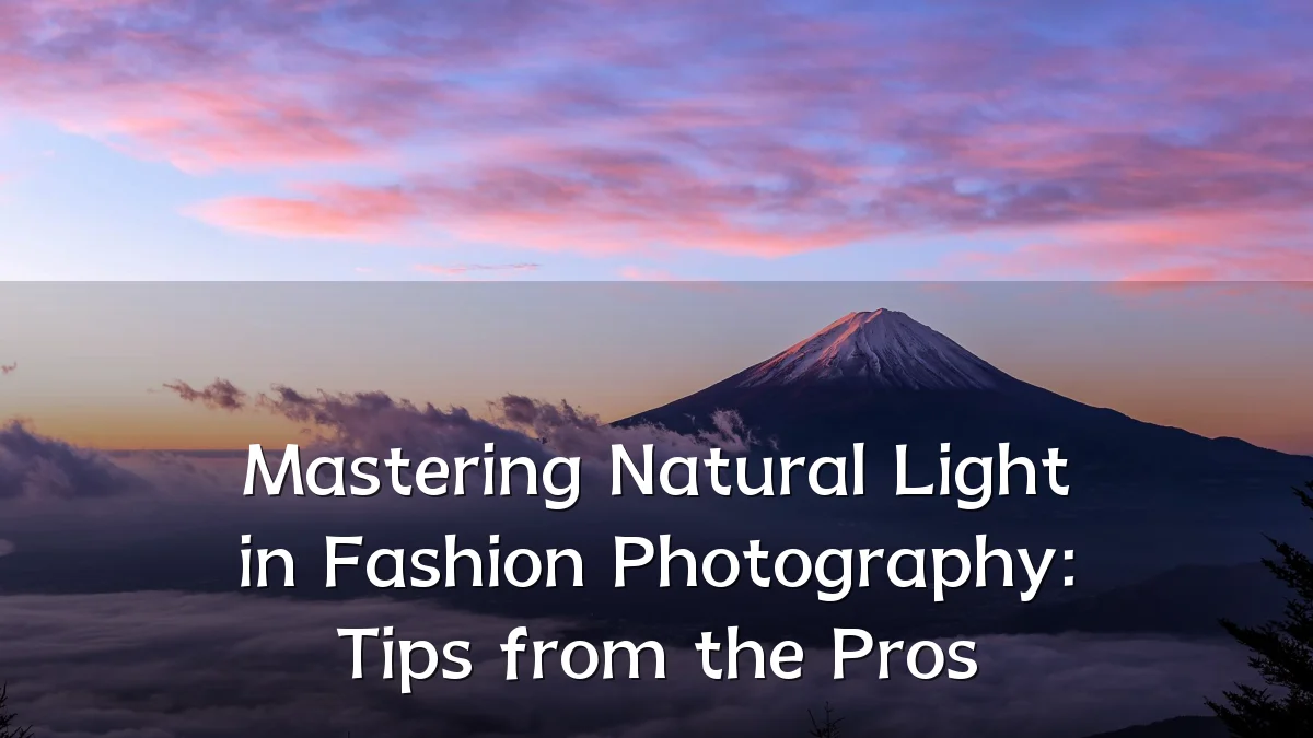 Mastering Natural Light in Fashion Photography: Tips from the Pros