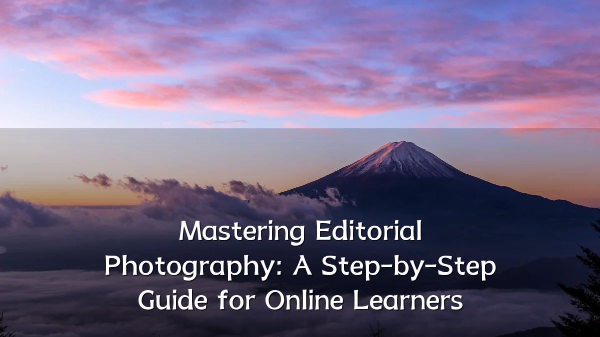 Mastering Editorial Photography: A Step-by-Step Guide for Online Learners