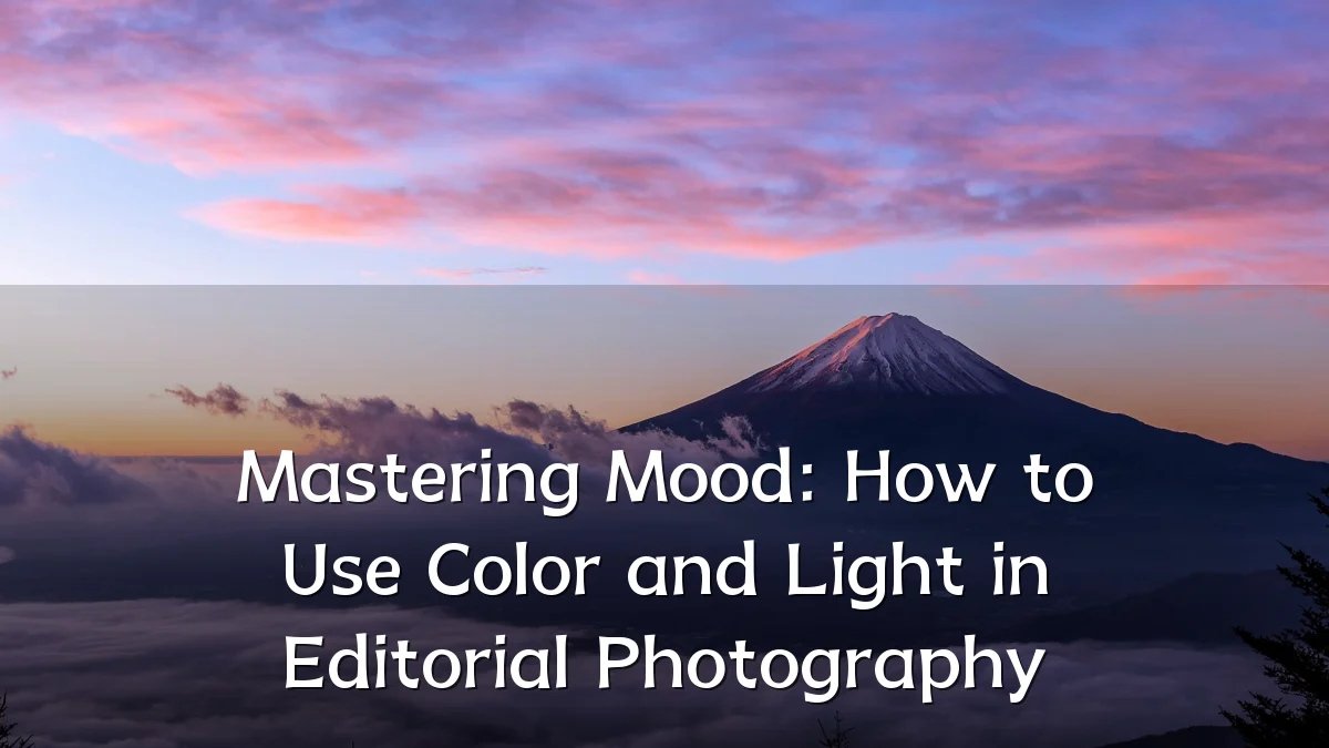 Mastering Mood: How to Use Color and Light in Editorial Photography